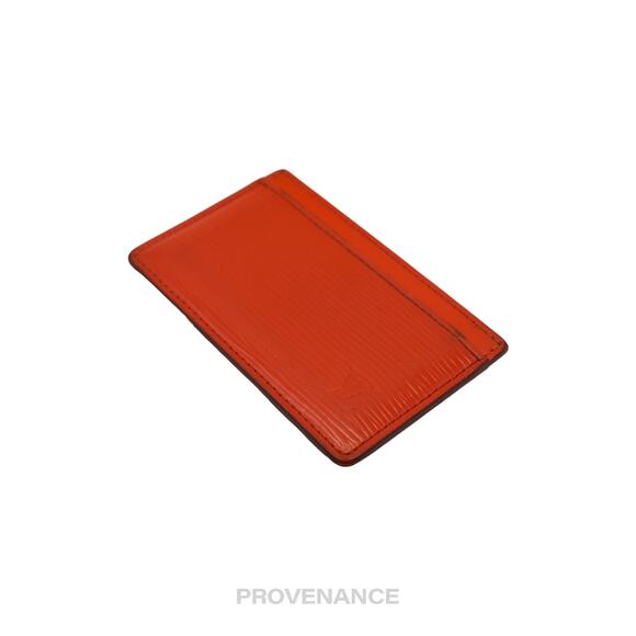 🔴 Louis Vuitton Card Holder Wallet - Orange Epi Leather - Picture 4 of 9